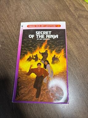 Choose Your Own Adventure #66 Secret of the Ninja Jay Leibold Paperback Book ‘88